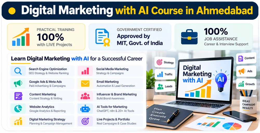 Digital Marketing with AI Course in Ahmedabad