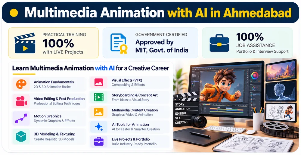 Multimedia Animation with AI Course in Ahmedabad