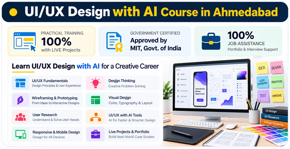 UI/UX Design with AI Course in Ahmedabad